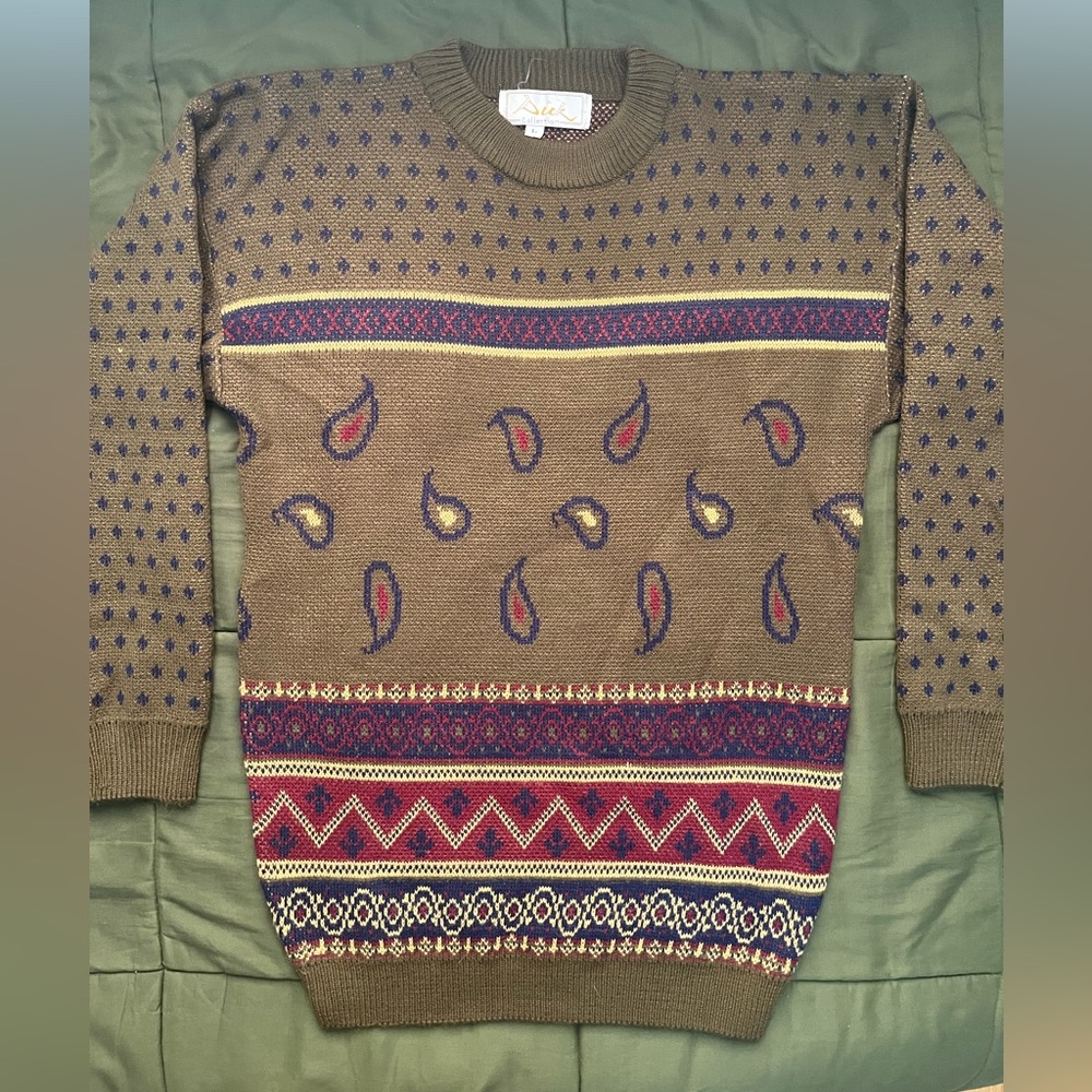 Vintage Paisley Sweater